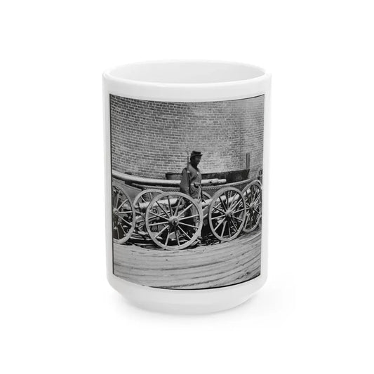Rocketts, Richmond, Va. Confederate Brass Mountain Howitzers (U.S. Civil War) White Coffee Mug 15oz - Go Mug Yourself