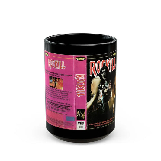 ROCKILL (VHS COVER) - Black Coffee Mug-15oz-Go Mug Yourself