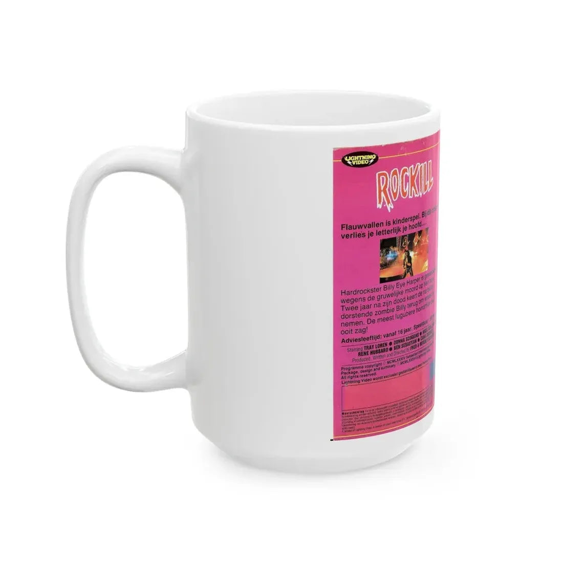 ROCKILL (VHS COVER) - White Coffee Mug - Go Mug Yourself