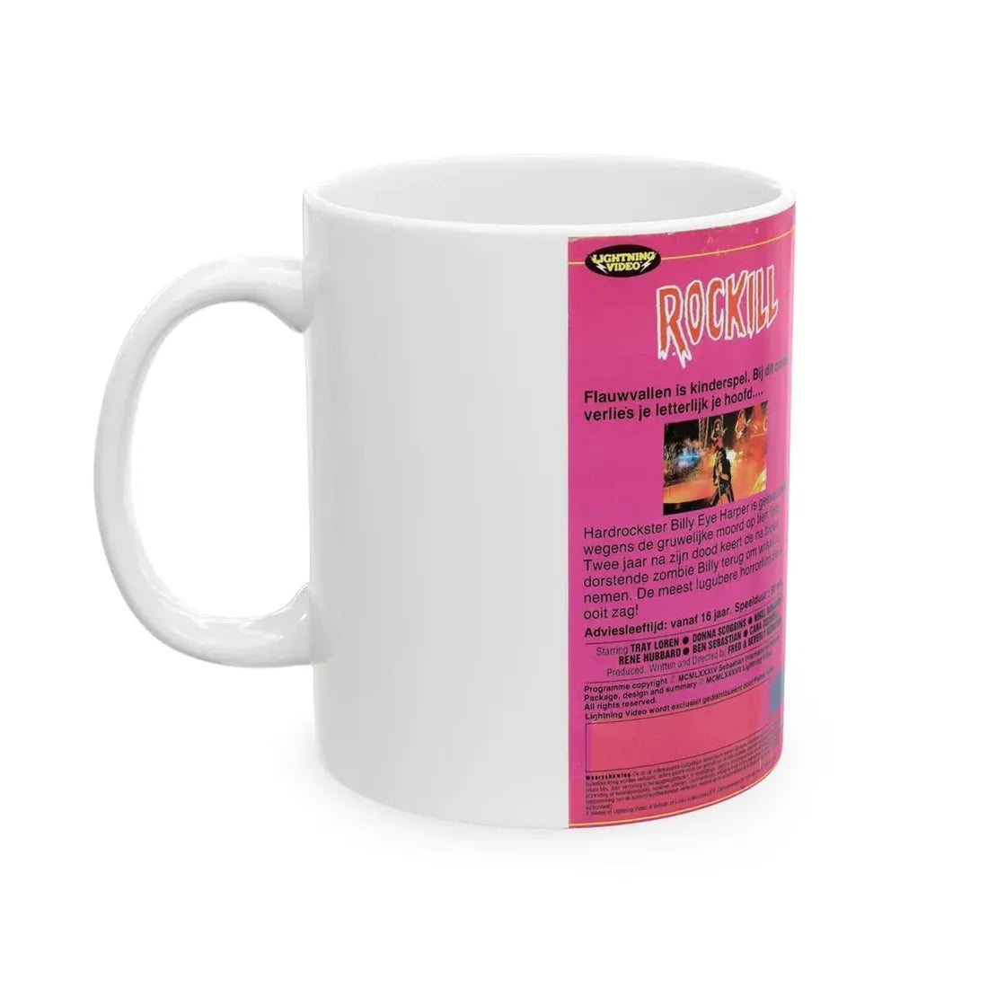 ROCKILL (VHS COVER) - White Coffee Mug - Go Mug Yourself