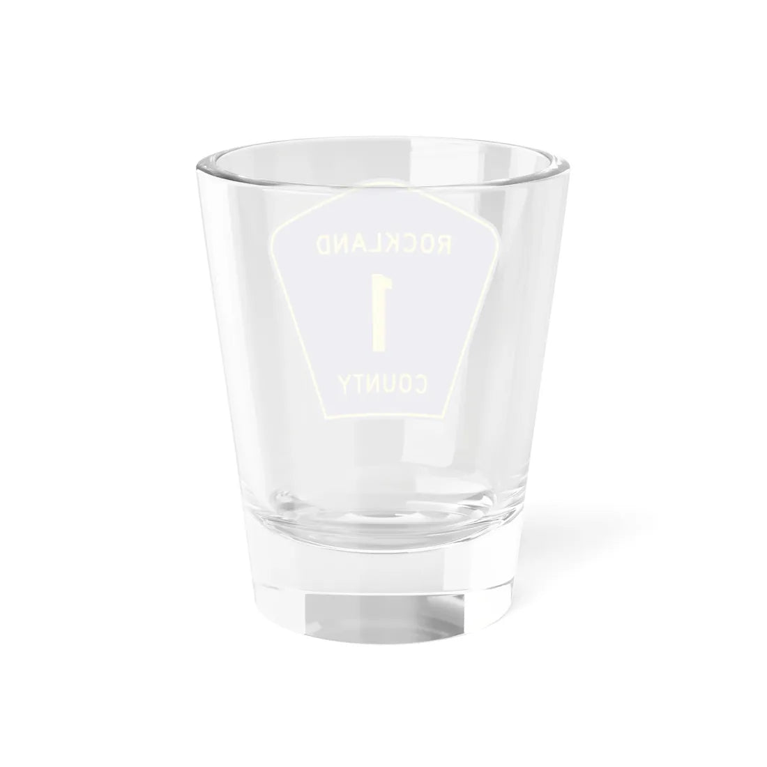 Rockland County 1 (New York) (Road Sign) Shot Glass 1.5oz - Go Mug Yourself