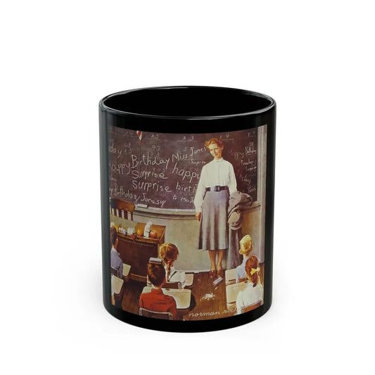 Rockwell1 (12) - Black Coffee Mug 11oz - Go Mug Yourself