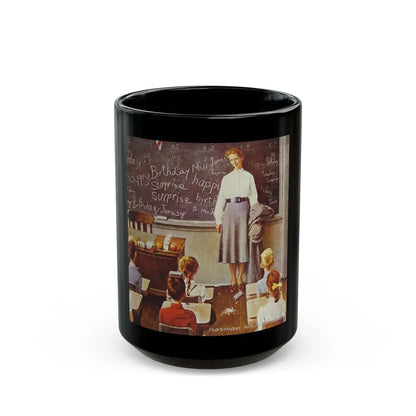 Rockwell1 (12) - Black Coffee Mug 15oz - Go Mug Yourself