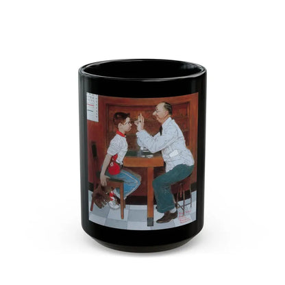 Rockwell1 (13) - Black Coffee Mug 15oz - Go Mug Yourself