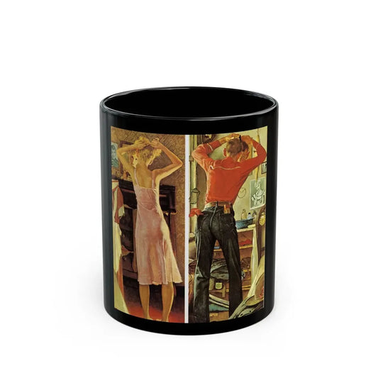 Rockwell1 (15) - Black Coffee Mug 11oz - Go Mug Yourself