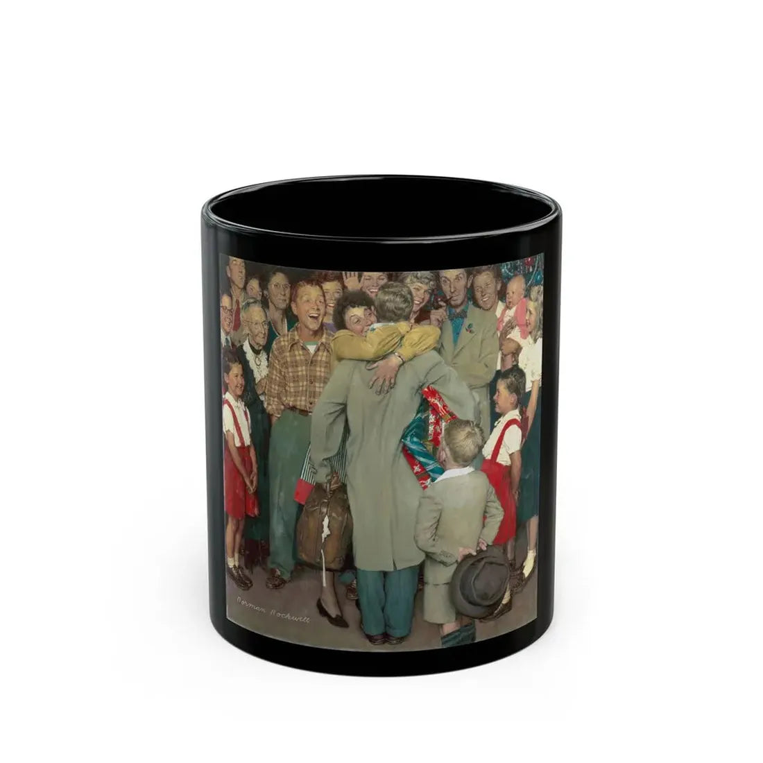 Rockwell2 (1) - Black Coffee Mug 11oz - Go Mug Yourself