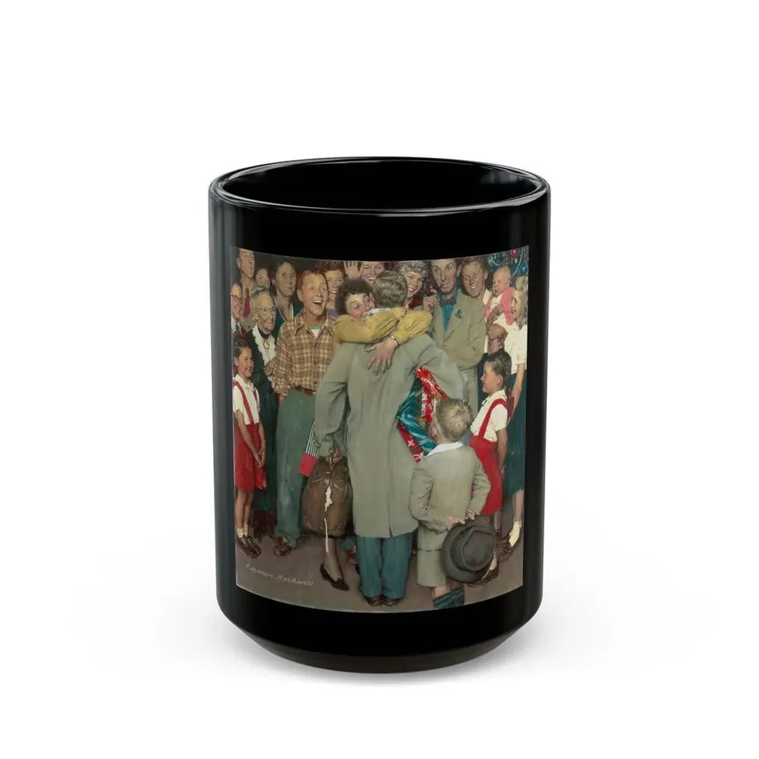 Rockwell2 (1) - Black Coffee Mug 15oz - Go Mug Yourself