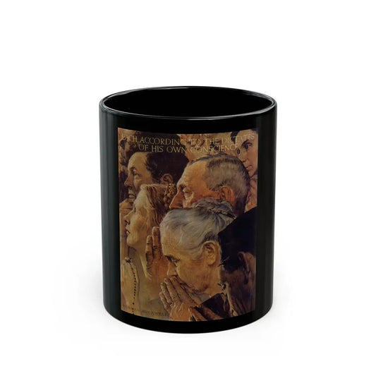 Rockwell2 (11) - Black Coffee Mug 11oz - Go Mug Yourself
