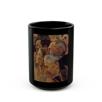 Rockwell2 (11) - Black Coffee Mug 15oz - Go Mug Yourself