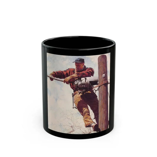 Rockwell2 (24) - Black Coffee Mug 11oz - Go Mug Yourself