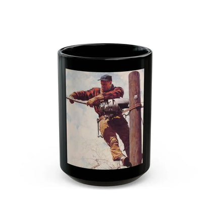 Rockwell2 (24) - Black Coffee Mug 15oz - Go Mug Yourself