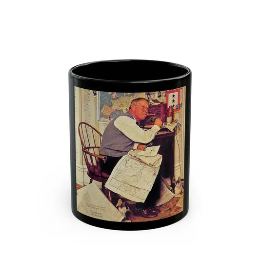 Rockwell2 (3) - Black Coffee Mug 11oz - Go Mug Yourself
