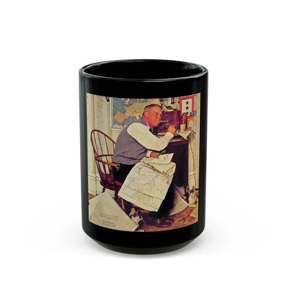 Rockwell2 (3) - Black Coffee Mug 15oz - Go Mug Yourself