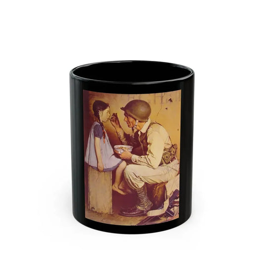 Rockwell2 (4) - Black Coffee Mug 11oz - Go Mug Yourself