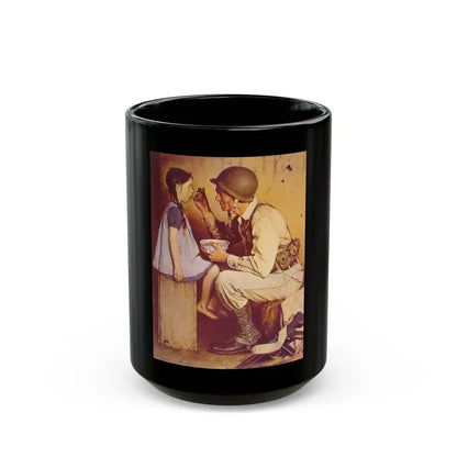 Rockwell2 (4) - Black Coffee Mug 15oz - Go Mug Yourself