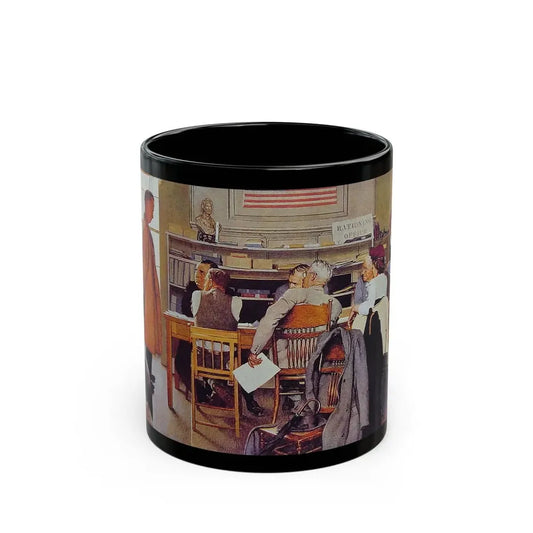 Rockwell2 (6) - Black Coffee Mug 11oz - Go Mug Yourself