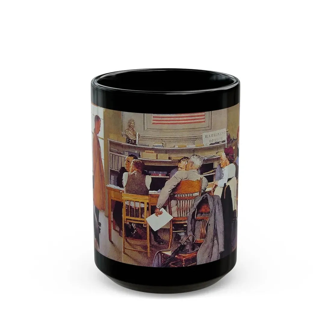 Rockwell2 (6) - Black Coffee Mug 15oz - Go Mug Yourself