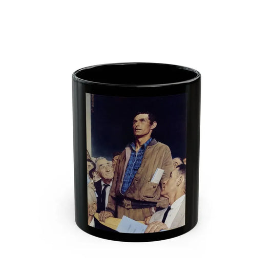 Rockwell2 (9) - Black Coffee Mug 11oz - Go Mug Yourself