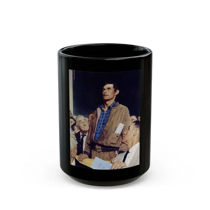 Rockwell2 (9) - Black Coffee Mug 15oz - Go Mug Yourself