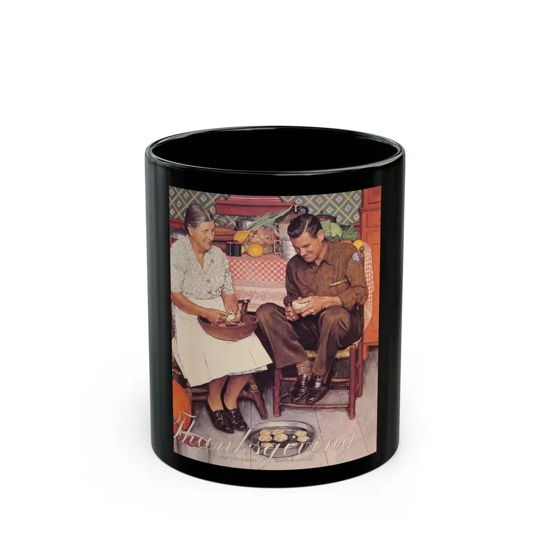 Rockwell3 (1) - Black Coffee Mug 11oz - Go Mug Yourself