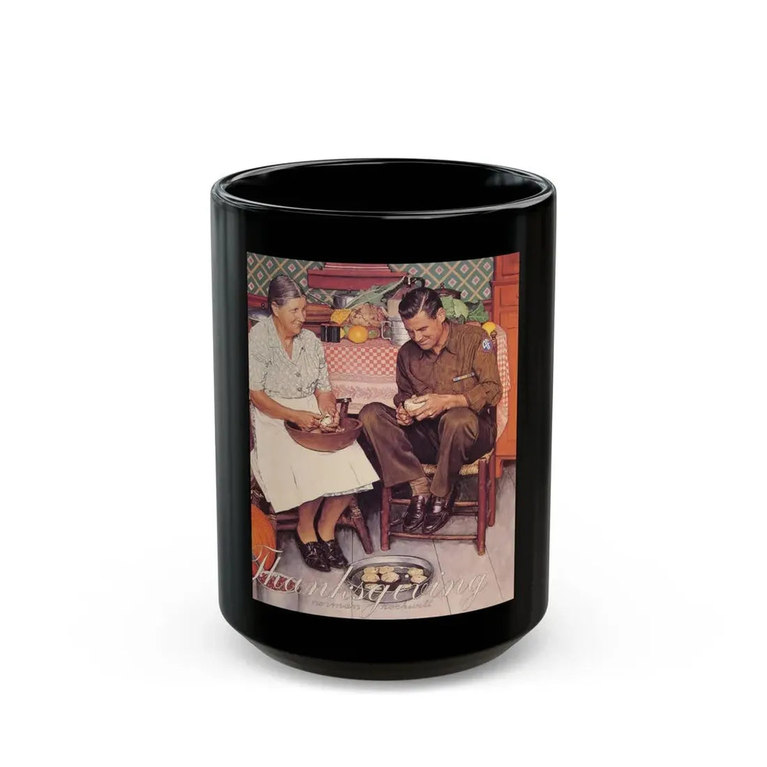 Rockwell3 (1) - Black Coffee Mug 15oz - Go Mug Yourself