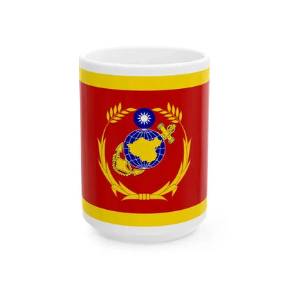ROCMC Commanders Flag (China) White Coffee Mug 15oz - Go Mug Yourself