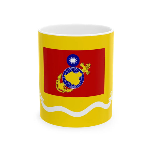 ROCMC Company Flag 1960 (China) White Coffee Mug 11oz - Go Mug Yourself