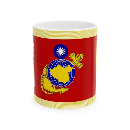 ROCMC Honor Guard Flag (China) White Coffee Mug 11oz - Go Mug Yourself