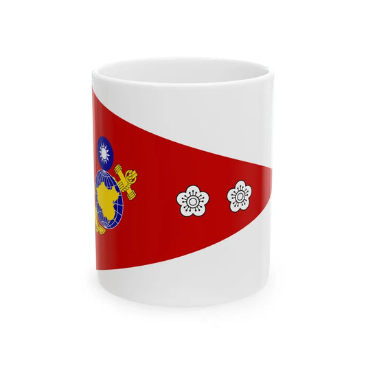 ROCMC Lieutenant Colonels Flag 1964 (China) White Coffee Mug 11oz - Go Mug Yourself