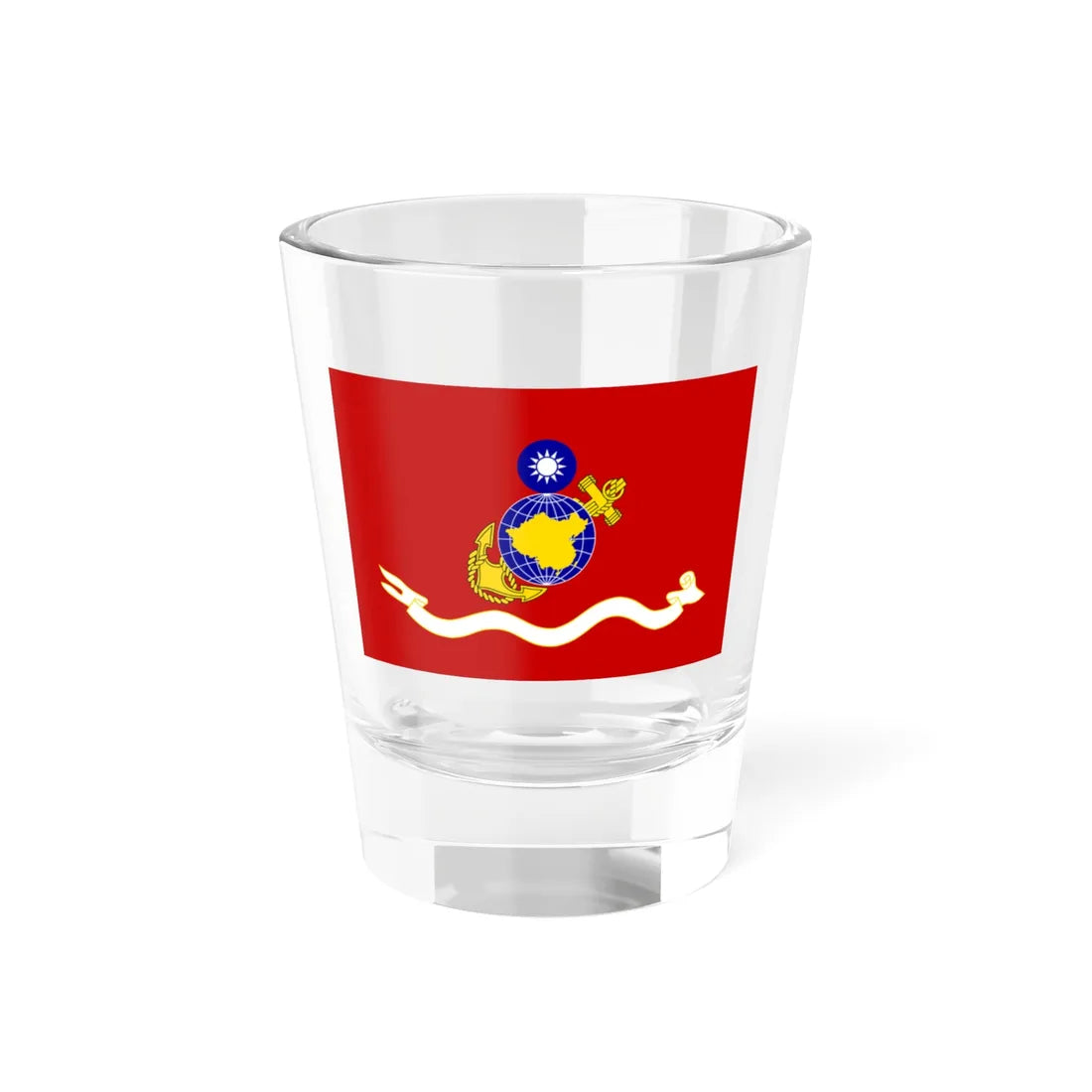 ROCMC Unit Flag 1960 (China) Shot Glass 1.5oz 1.5oz - Go Mug Yourself