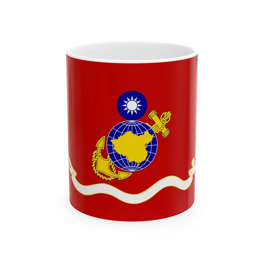 ROCMC Unit Flag 1960 (China) White Coffee Mug 11oz - Go Mug Yourself