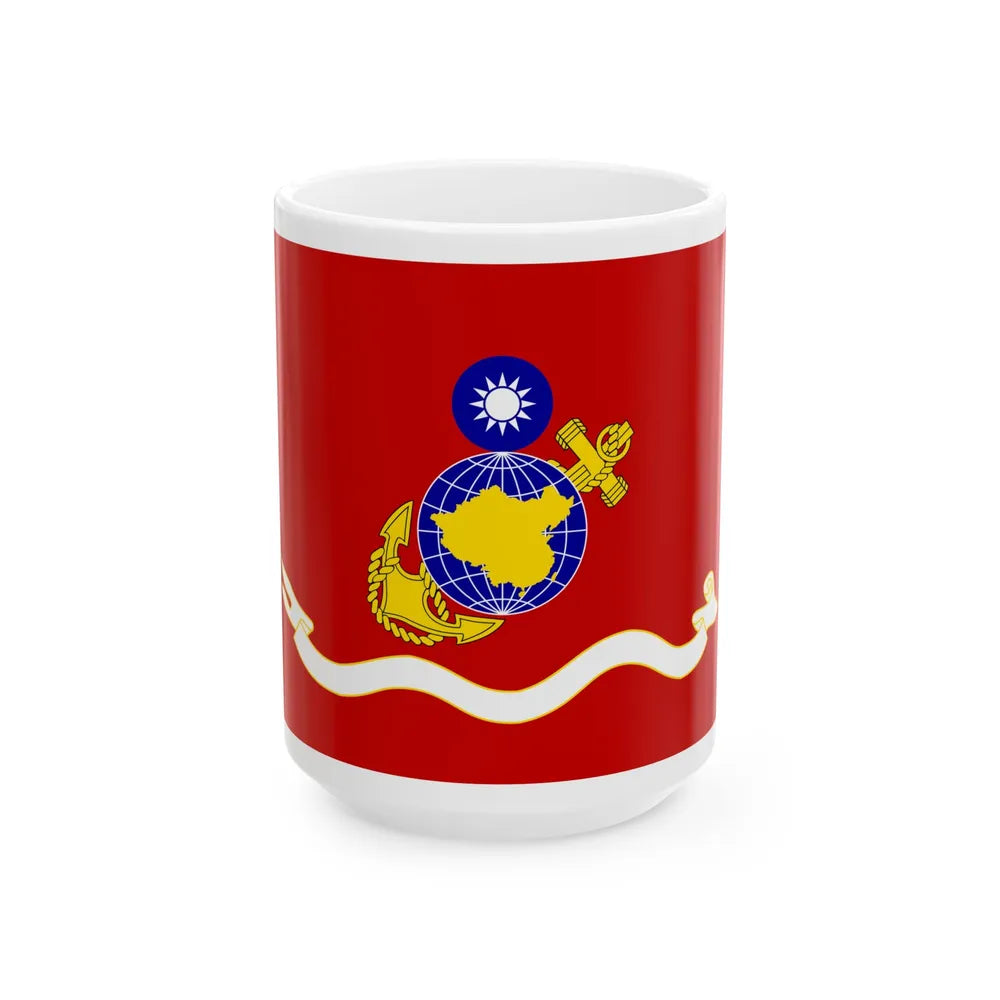 ROCMC Unit Flag 1960 (China) White Coffee Mug 15oz - Go Mug Yourself