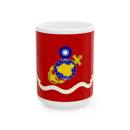 ROCMC Unit Flag 1960 (China) White Coffee Mug 15oz - Go Mug Yourself