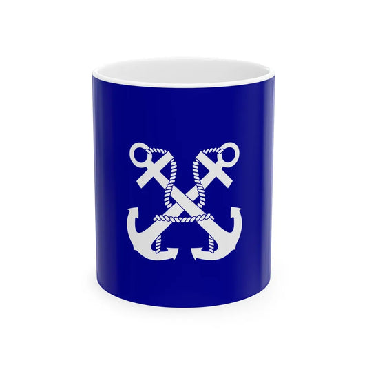 ROCN Commander-in-Chiefs Flag 1929 (China) White Coffee Mug 11oz - Go Mug Yourself