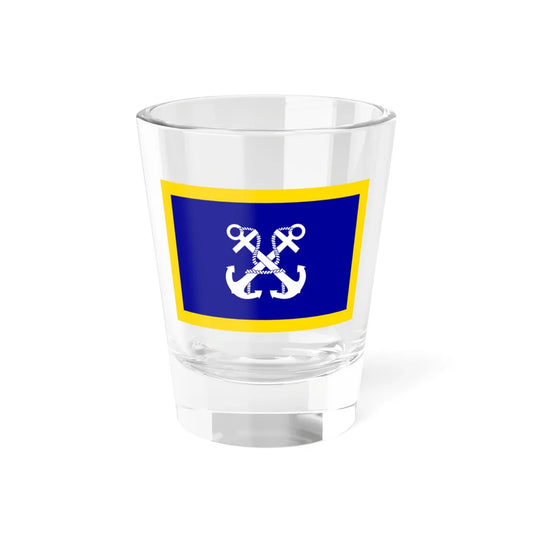 ROCN Commander-in-Chiefs Flag 1958 (China) Shot Glass 1.5oz 1.5oz - Go Mug Yourself