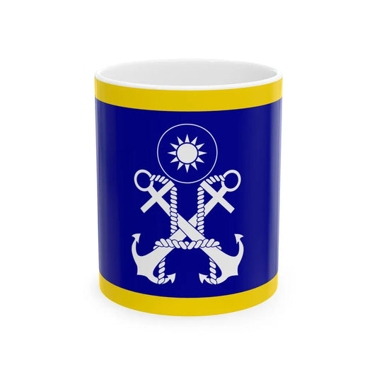 ROCN Commander-in-Chiefs Flag 1962 (China) White Coffee Mug 11oz - Go Mug Yourself