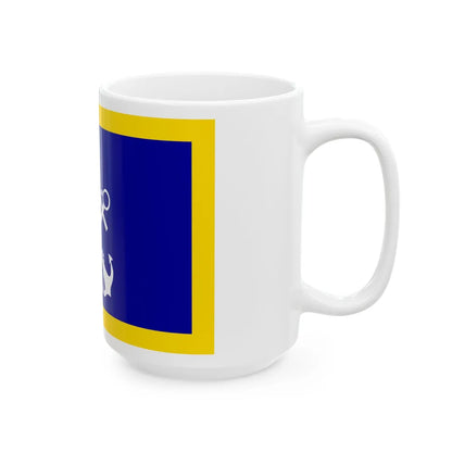ROCN Commander-in-Chiefs Flag 1962 (China) White Coffee Mug - Go Mug Yourself