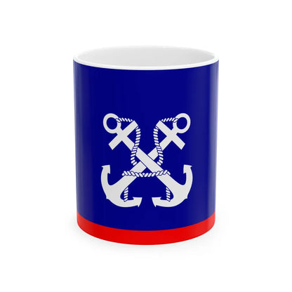 ROCN Deputy Commander-in-Chiefs Flag 1929 (China) White Coffee Mug 11oz - Go Mug Yourself