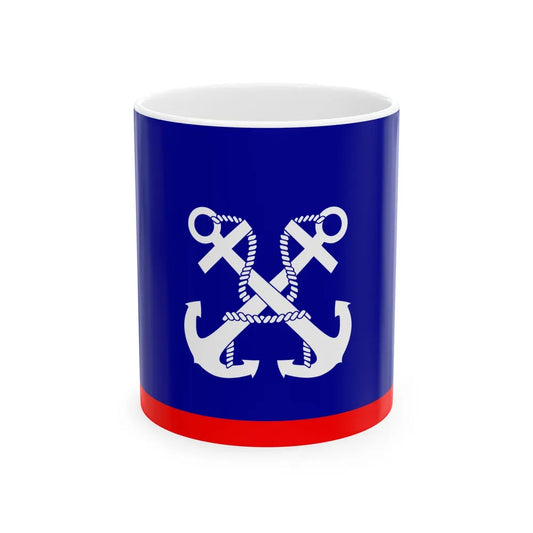 ROCN Deputy Commander-in-Chiefs Flag 1929 (China) White Coffee Mug 11oz - Go Mug Yourself