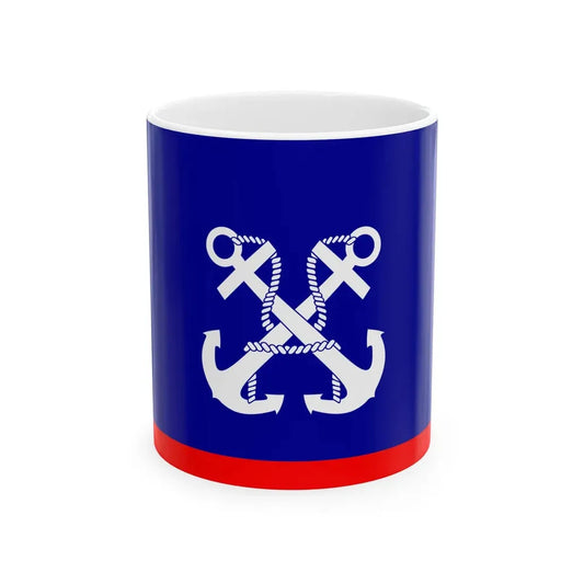ROCN Deputy Commander-in-Chiefs Flag 1929 (China) White Coffee Mug 11oz - Go Mug Yourself