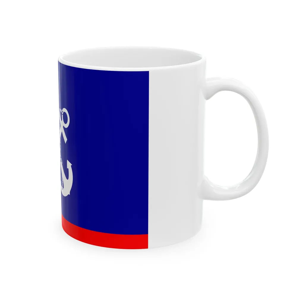 ROCN Deputy Commander-in-Chiefs Flag 1929 (China) White Coffee Mug - Go Mug Yourself
