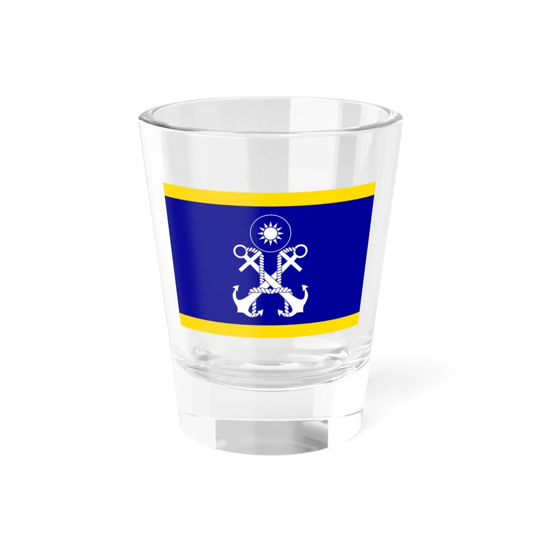 ROCN Deputy Commander-in-Chiefs Flag 1962 (China) Shot Glass 1.5oz 1.5oz - Go Mug Yourself