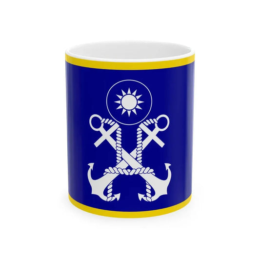ROCN Deputy Commander-in-Chiefs Flag 1962 (China) White Coffee Mug 11oz - Go Mug Yourself