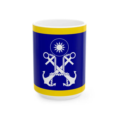 ROCN Deputy Commander-in-Chiefs Flag 1962 (China) White Coffee Mug 15oz - Go Mug Yourself