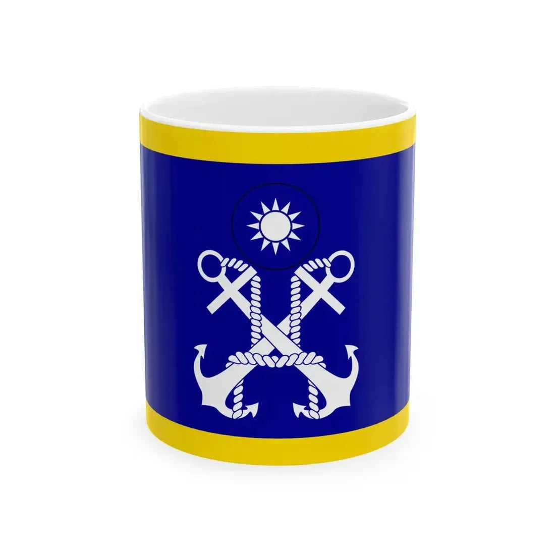 ROCN Deputy Commander-in-Chiefs Flag (China) White Coffee Mug 11oz - Go Mug Yourself