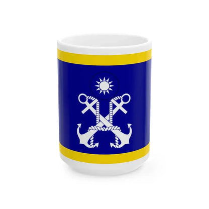 ROCN Deputy Commander-in-Chiefs Flag (China) White Coffee Mug 15oz - Go Mug Yourself