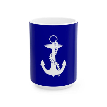 ROCN Fleet Commanders Flag 1960 (China) White Coffee Mug 15oz - Go Mug Yourself