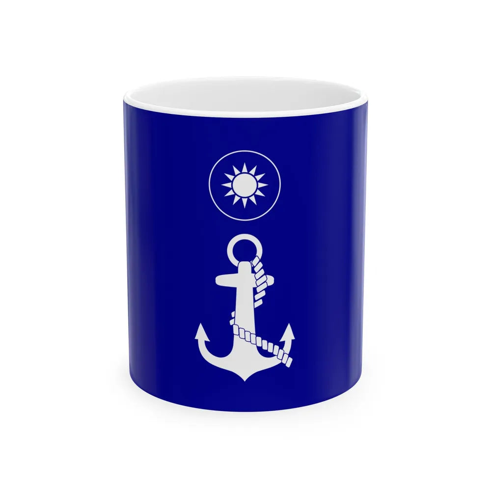 ROCN Fleet Commanders Flag 1962 (China) White Coffee Mug 11oz - Go Mug Yourself