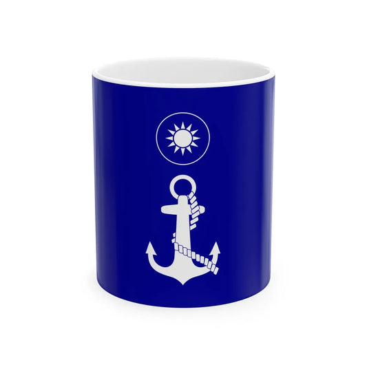 ROCN Fleet Commanders Flag 1962 (China) White Coffee Mug 11oz - Go Mug Yourself