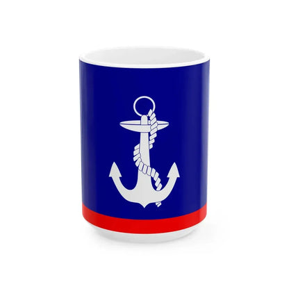 ROCN Fleet Deputy Commanders Flag 1960 (China) White Coffee Mug 15oz - Go Mug Yourself